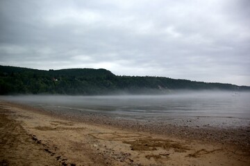 clouds over the river