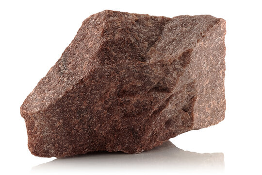 A stone, a fragment of crimson quartzite