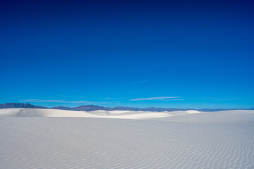 Untouches White Expanse of Sand Dunes