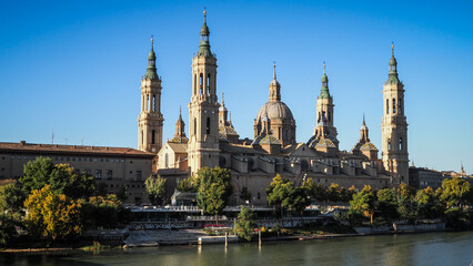 Fototapeta na wymiar Zaragoza is the capital of northeastern Spain's Aragon region.