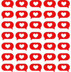 Red heart pattern. Love background	
Web