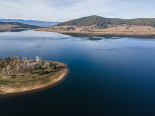 Amazing Aerial view of Batak Reservoir, Bulgaria
