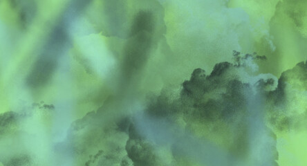 colors: pale green and mint. cloudiness, tempest,  dark,  illustration,  backgrounds,  artistic. 