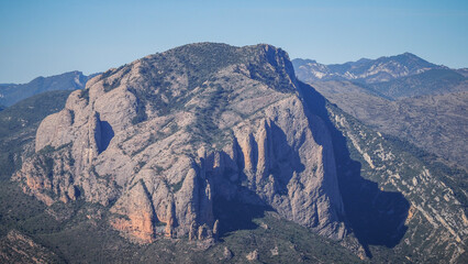 The Mallos de Riglos (English: Mallets of Riglos)[1] are a set of conglomerate rock formations, located in Aragon, Spain. 