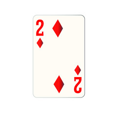 Obraz premium Two diamonds card icon, playing card, vector illustration, linear style pictogram isolated on white. Diamonds card symbol, logo illustration. editable stroke 