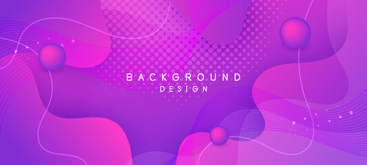 Liquid abstract background. Blue fluid vector banner template for social media, web sites. Wavy shapes	
