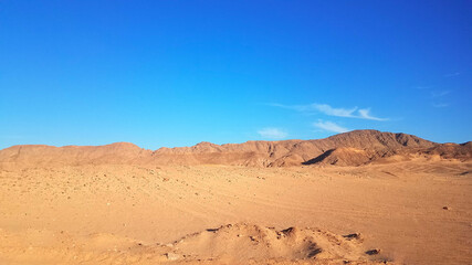 Fototapeta na wymiar Dahab, Sinai Peninsula, Egypt, Mountains in the Sinai desert