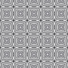 Arabesque hand drawn pattern. Black symmetrical