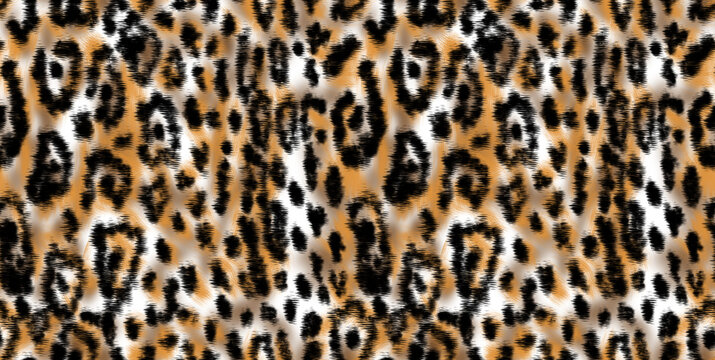 Seamless leopard pattern, leopard texture.