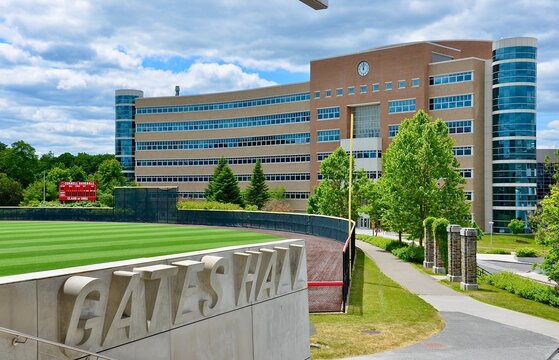 Ithaca, NY, US - June 14, 2020: The  Athletics Courts And Roper Center For Public Opinion Research At Cornell University, A Private And Statutory Ivy League Research University, Founded In 1865. 