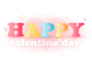 Valentine's Day background with text and beautiful sky