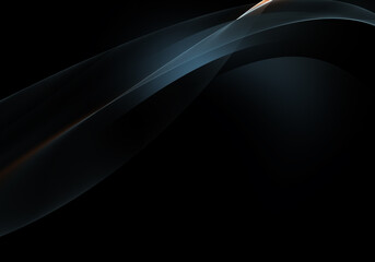 Abstract background waves. Colors: Paynes Grey, black and orange abstract background for wallpaper oder business card