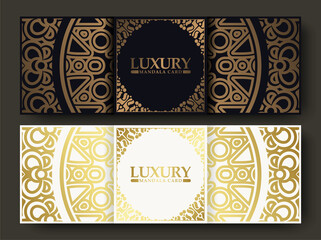 luxury gold mandala banner collection