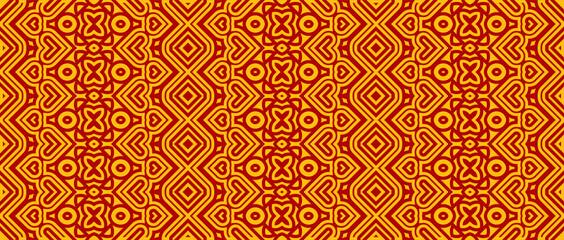 Ethnic seamless geometric pattern texture