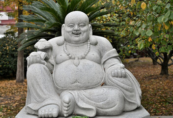 The Statue of Maitreya bodhisattva in China's City Park