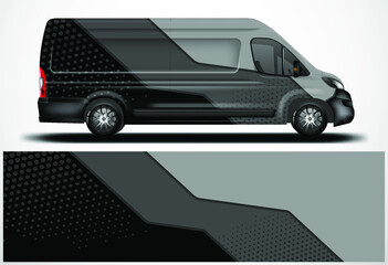 Car Wrap Van Design Vector © Alleuy