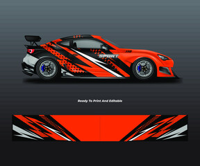 Car Wrap Background Racing Design Vector © Alleuy