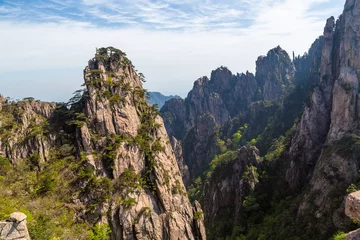 Crédence de cuisine en verre imprimé Monts Huang Landschaftsaufnahmen der Huangshan Berge in China