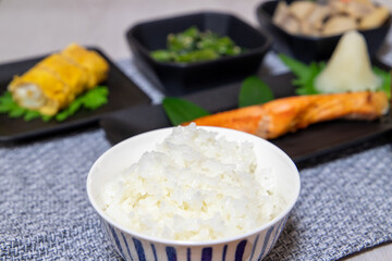 朝食の御飯