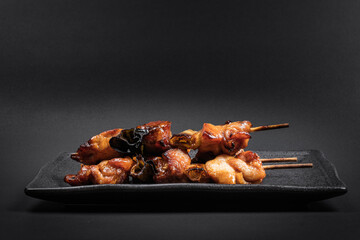 【料理】焼き鳥のタレ味　ねぎま	