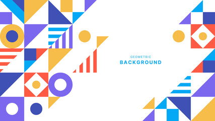 Geometric background with simple shape