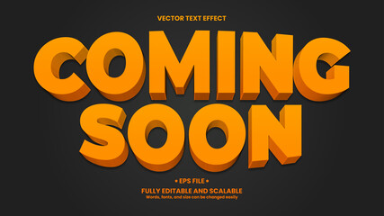 Coming Soon 3D Text Effect