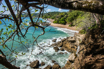 View of untouched Playa Cocalito Beach, Puntarenas, Costa Rica