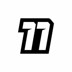 11 Racing number logo design