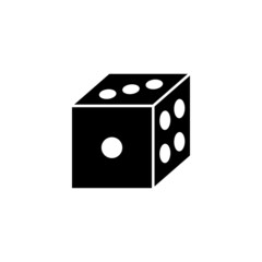 Dice icon design template vector isolated