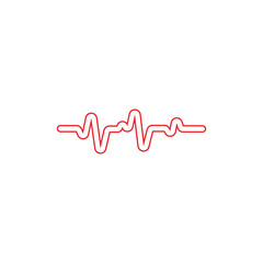 Sound waves vector illustration design