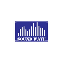 Sound waves vector illustration design