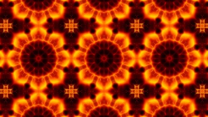 Burning Fire Flower Tiled Background