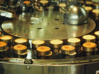 お菓子を作る機械