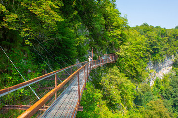 beauty and grandeur of Okatse canyon in Georgia