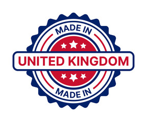 Made in United Kingdom badge stamp icon vector illustration