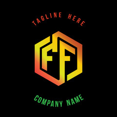 FF lettering logo is simple, easy to understand and authoritative