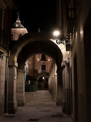 the arches of Avila's main square