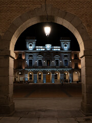 the arches of Avila's main square