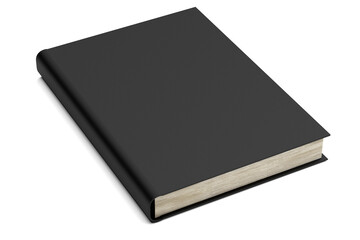 closed book close up isolate 3d rendering