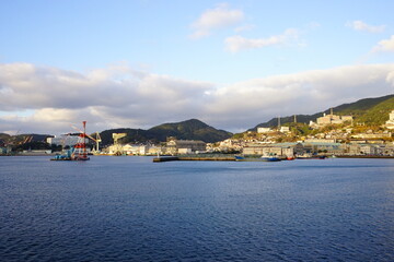 Nagasaki Bay and Nagasaki Port Terminal in Nagasaki, Japan - 日本 長崎湾 長崎港ターミナル