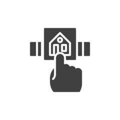 Property exchange vector icon