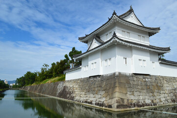 Fototapeta na wymiar 11月の世界遺産二条城の東南隅櫓が美しい