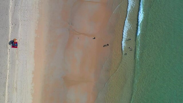 Nai thon beach and the wooden stairs in Phuket, Thailand