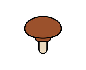 Mushroom premium line icon. Simple high quality pictogram. Modern outline style icons. Stroke vector illustration on a white background. 