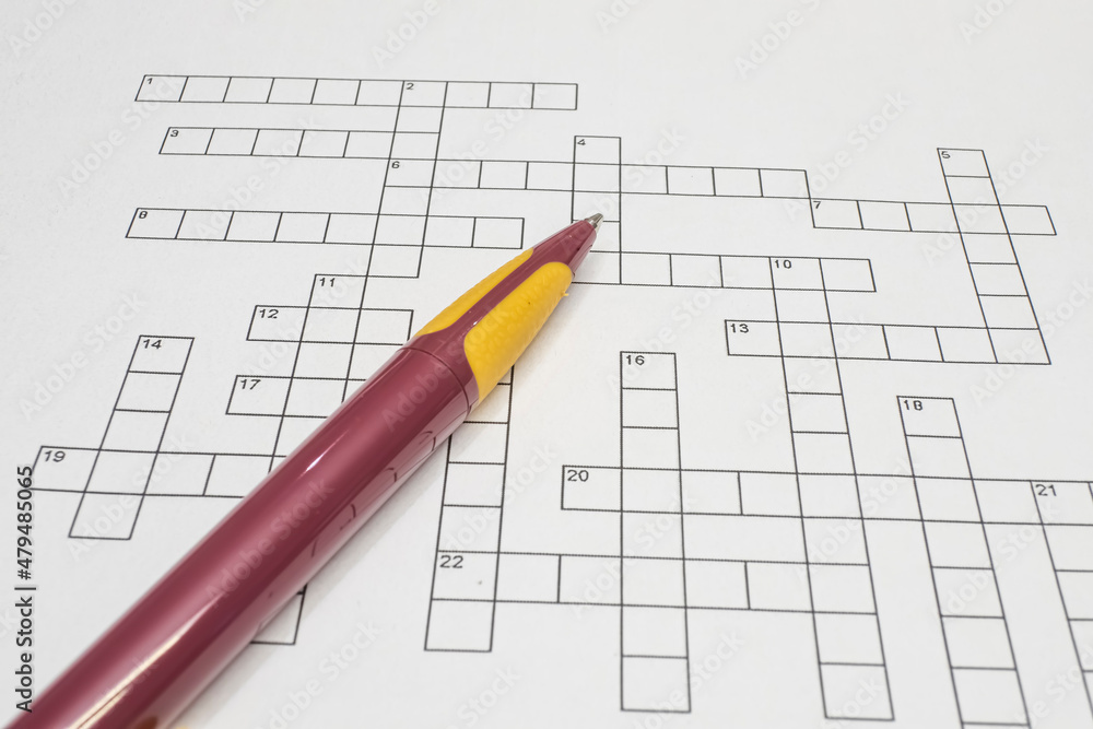 Aufkleber crossword that develops memory based on intelligence and logic