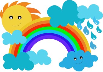 Obraz na płótnie Canvas baby rainbow