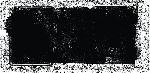 Grunge Paint stripe . Vector dry brush Stroke . Distressed banner . Black isolated paintbrush collection . Modern Textured shape . Dry border in Black . 