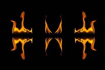 Fire flames