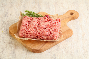Raw beef minced meat for cooking