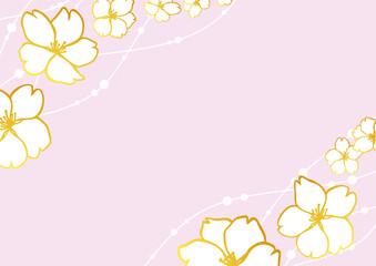 桜の花のシンプルな背景素材